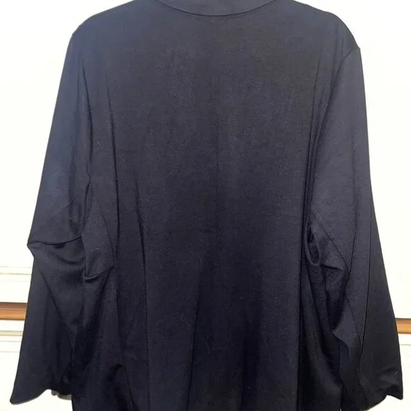 NWT TORRID Women's Longline Open Front Black Blazer - Picture 4 of 16